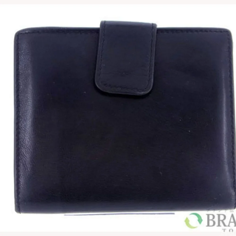 Authentic Gucci Wallet Purse Folding wallet Black Woman Used - Picture 2 of 7